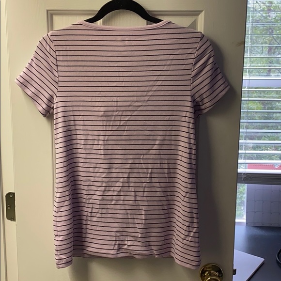 Lavender striped Old Navy shirt - Picture 2 of 3
